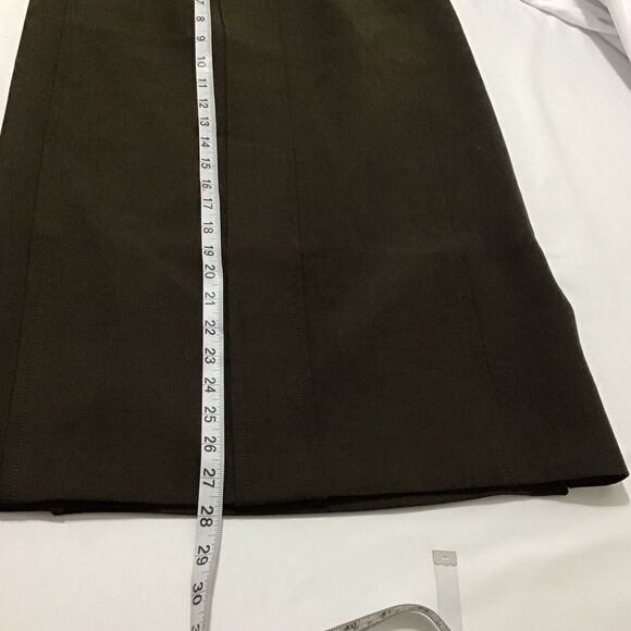 ASPESI Brown A-Line Midi Skirt  Size 42 - Picture 9 of 16